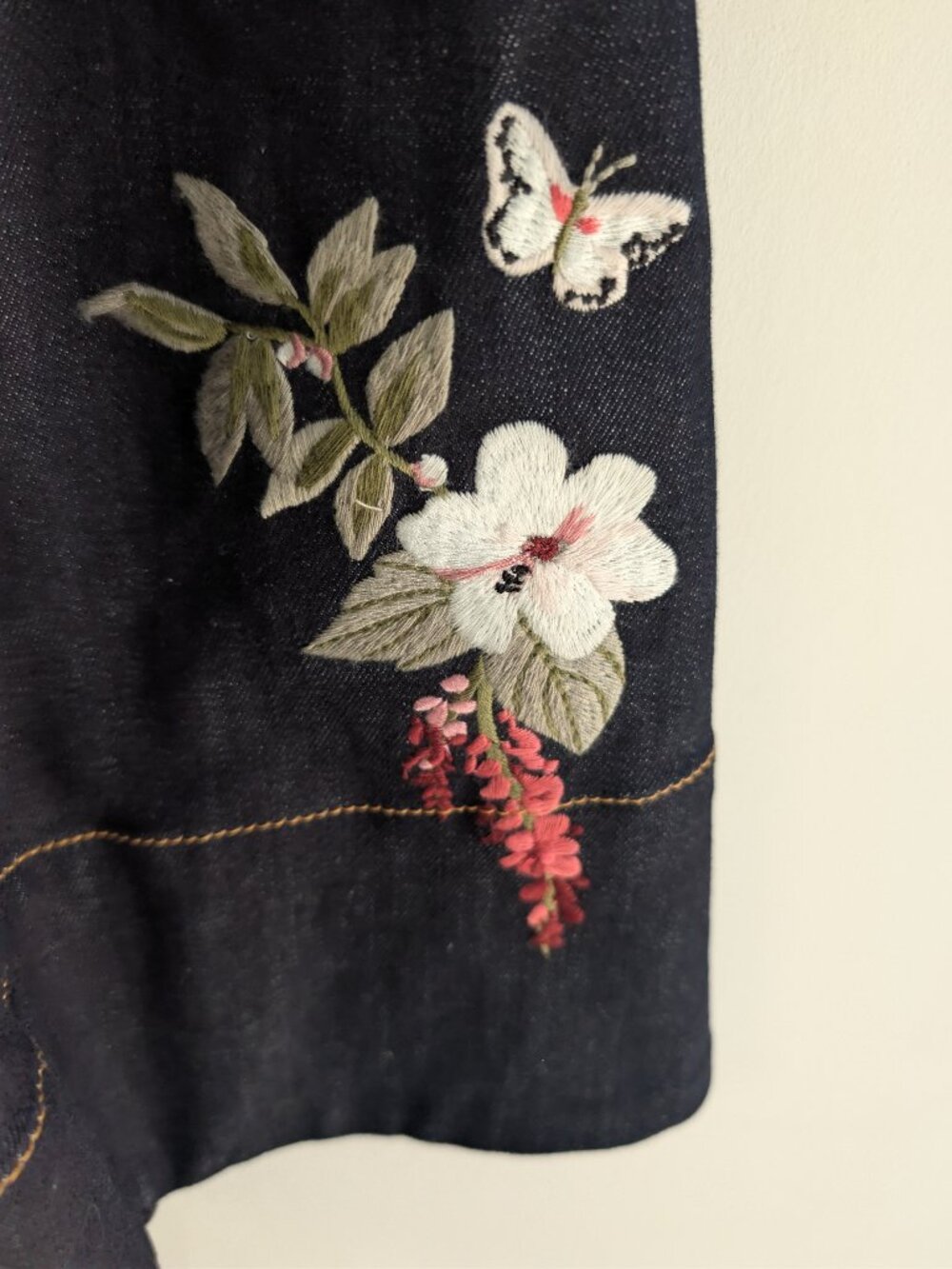 Kate Spade Denim Floral Embroidered Shirt Dress - Picture 11 of 16